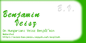 benjamin veisz business card